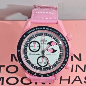Swatch x Omega MISSION TO THE PINK MOONPHASE Watch